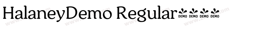 HalaneyDemo Regular字体转换